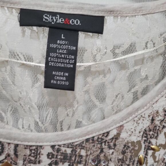 NEW Animal Print Top - Large - Picture 3 of 3